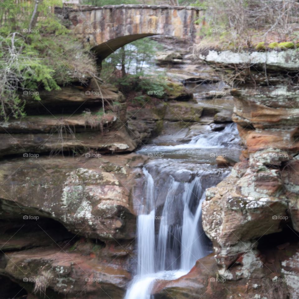 Upper Falls with rock bridge