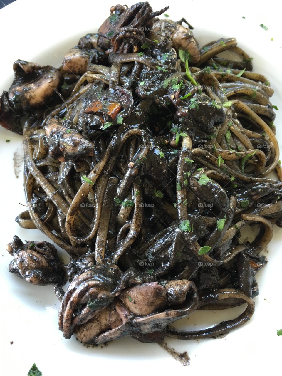 Spaghetti with Squid Ink Recipe - Spaghetti al Nero di Seppia