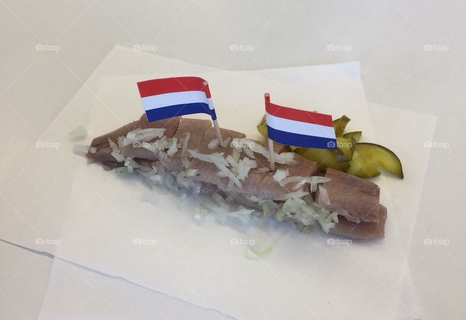 Specialty food in Amsterdam: herring