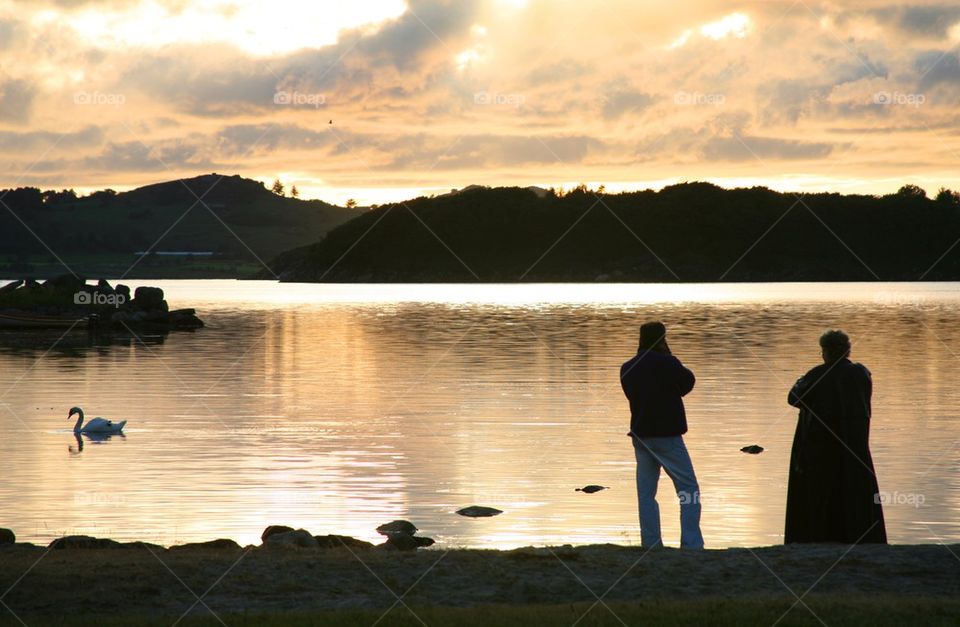 Watching sunset