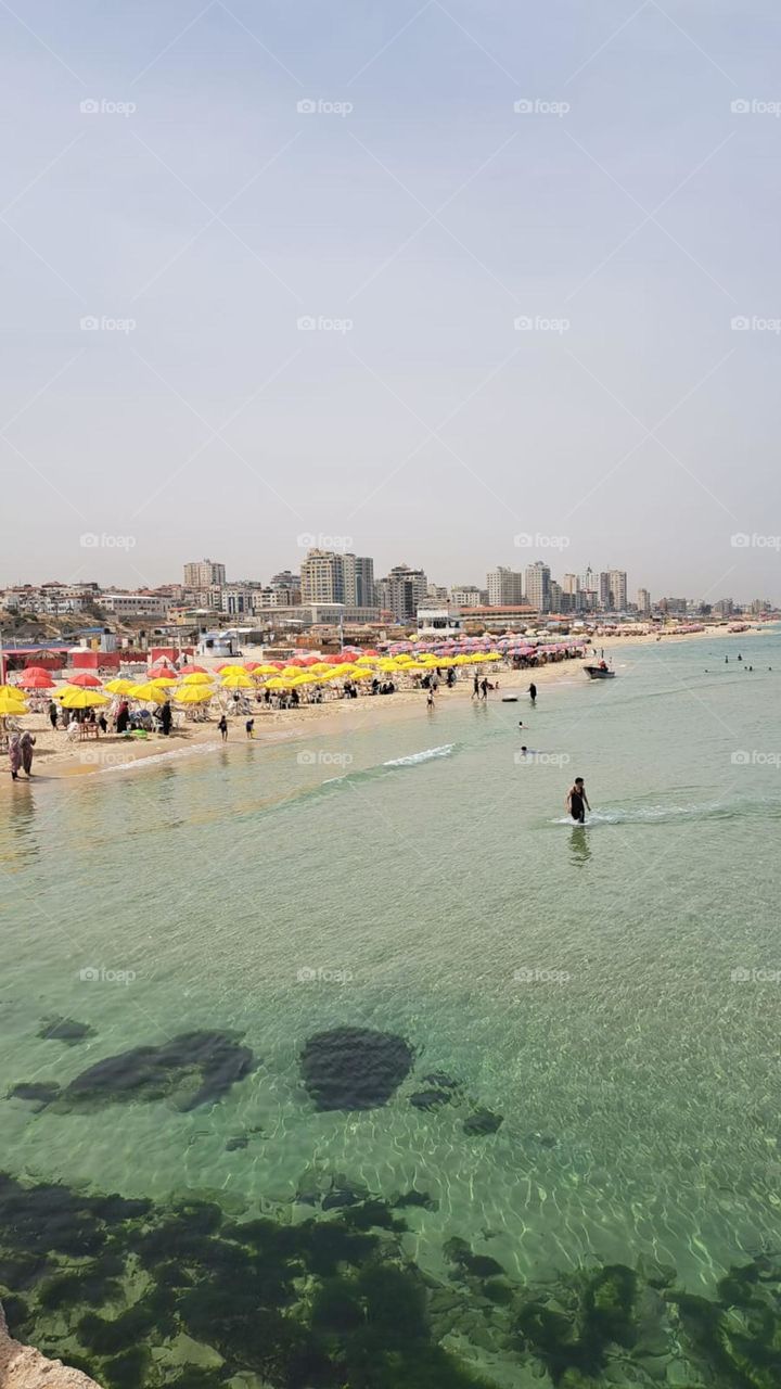 The beach scene always impresses me