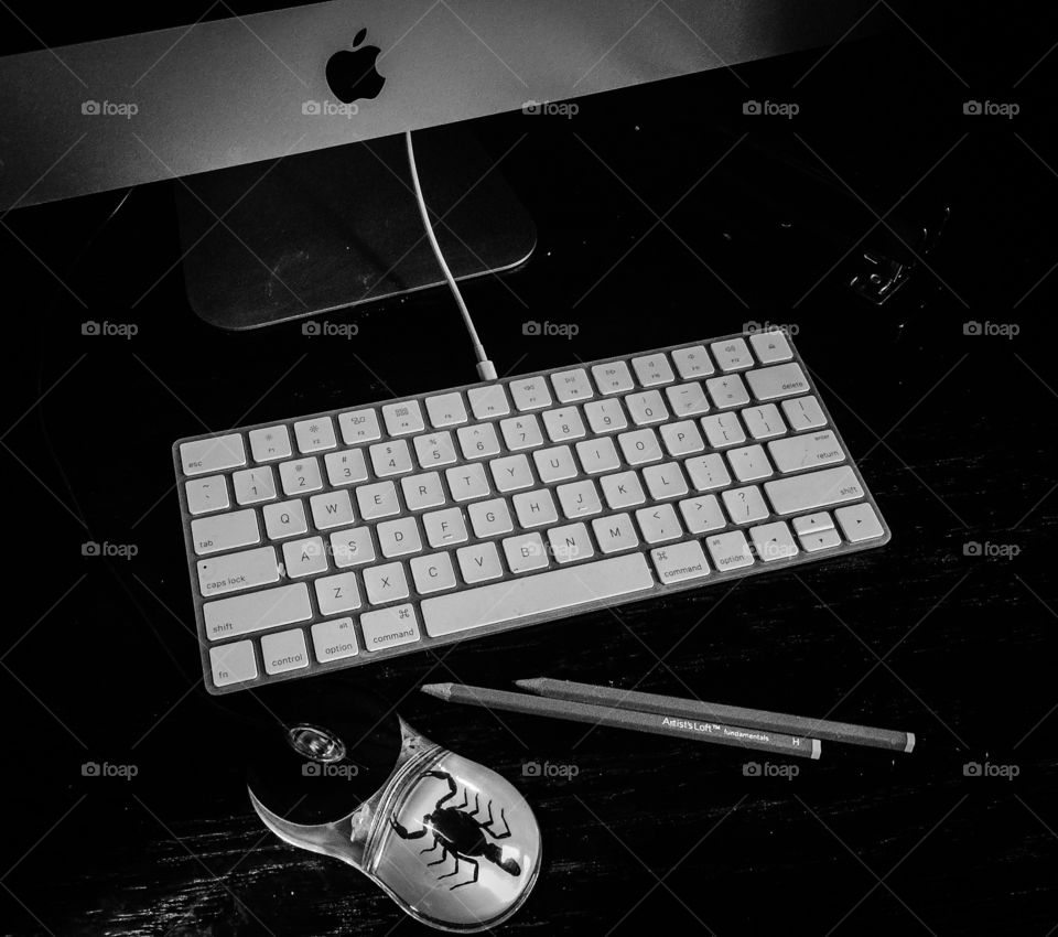 Black and White Office