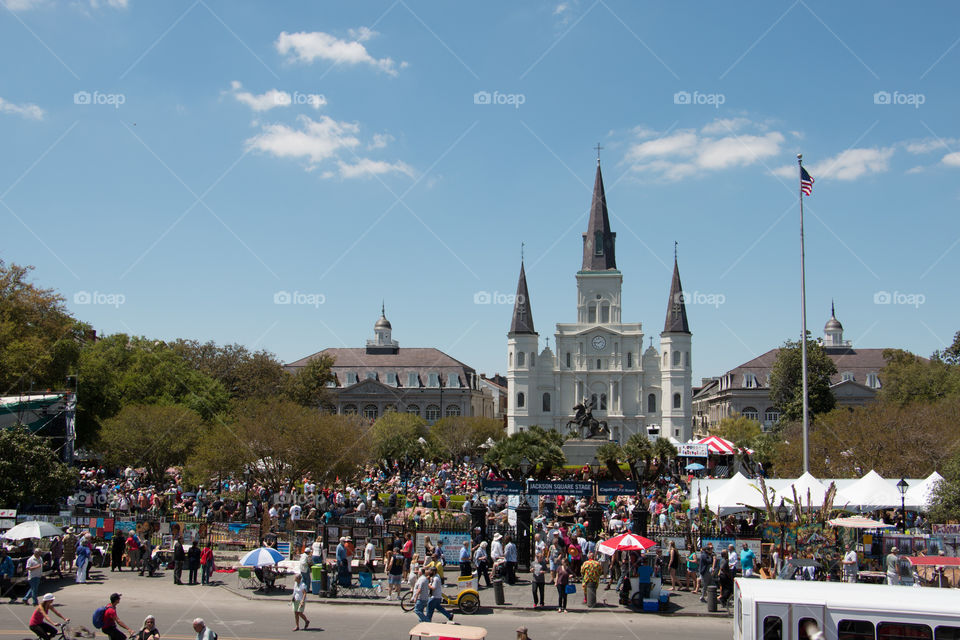 Jackson square in New Orleans 