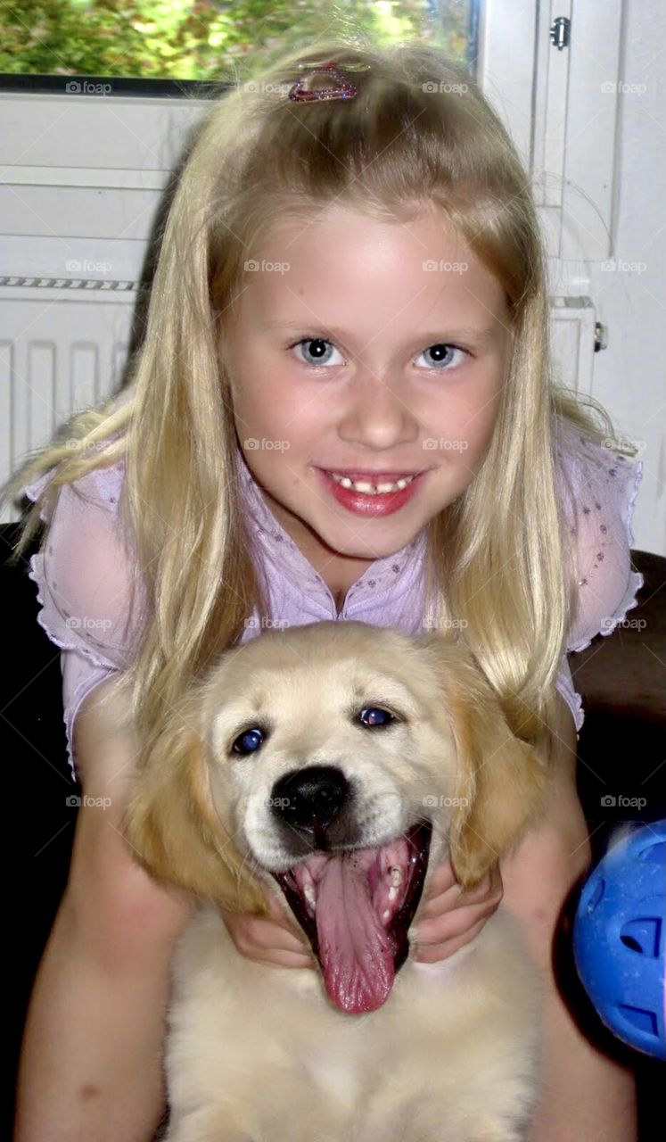 Daughter and doggo