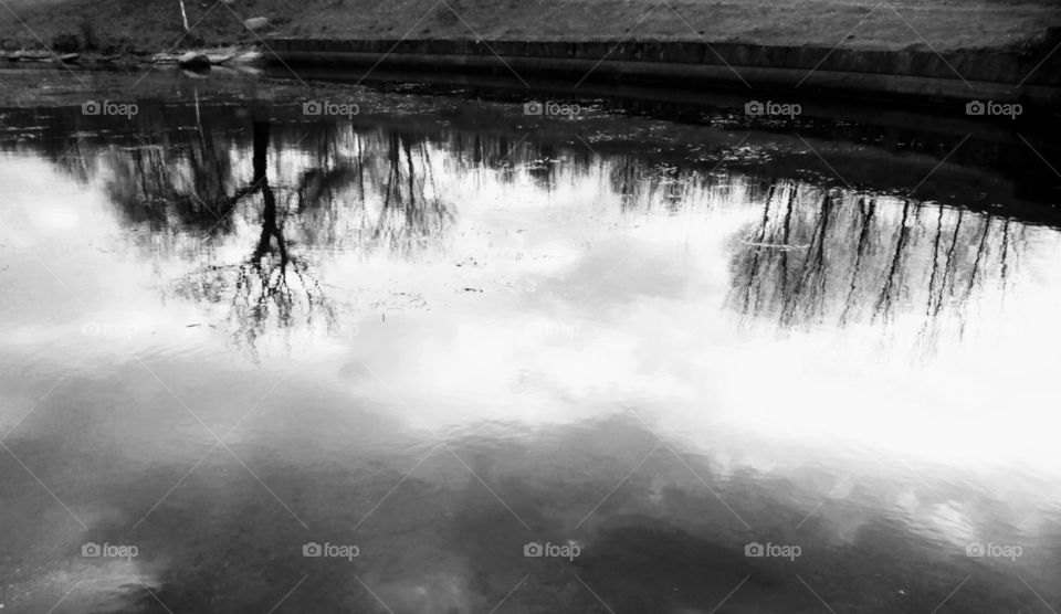 Water, Monochrome, No Person, River, Reflection