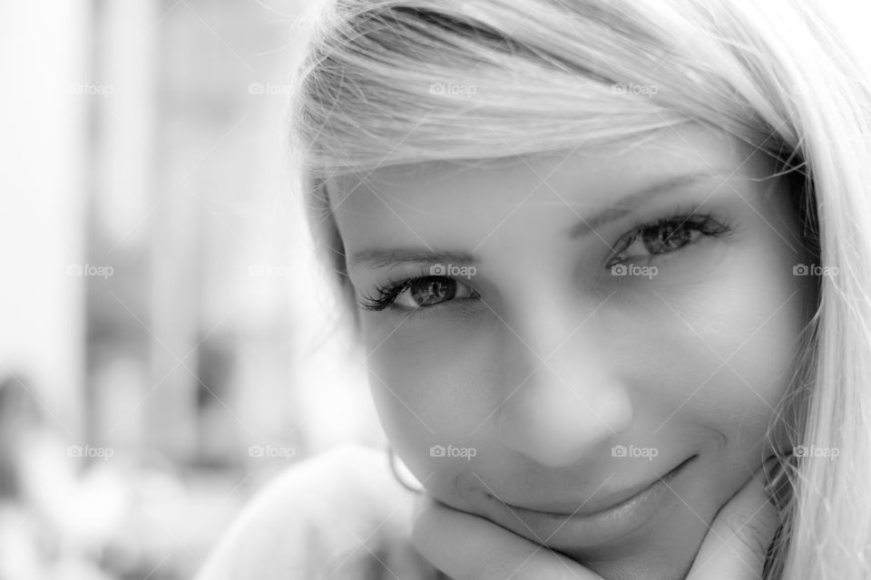 Portrait of pretty woman