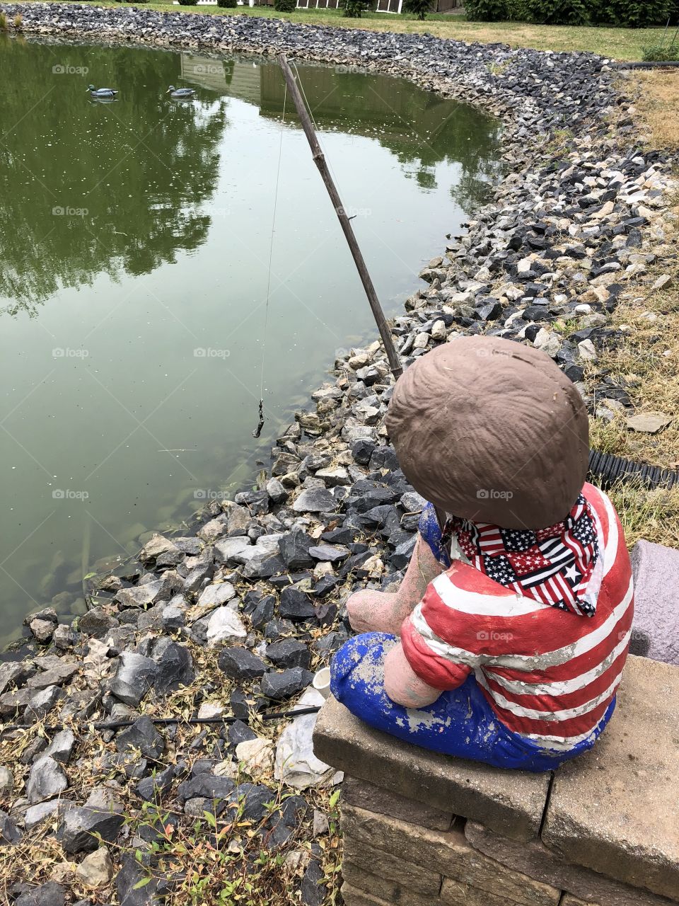 Boy fishing