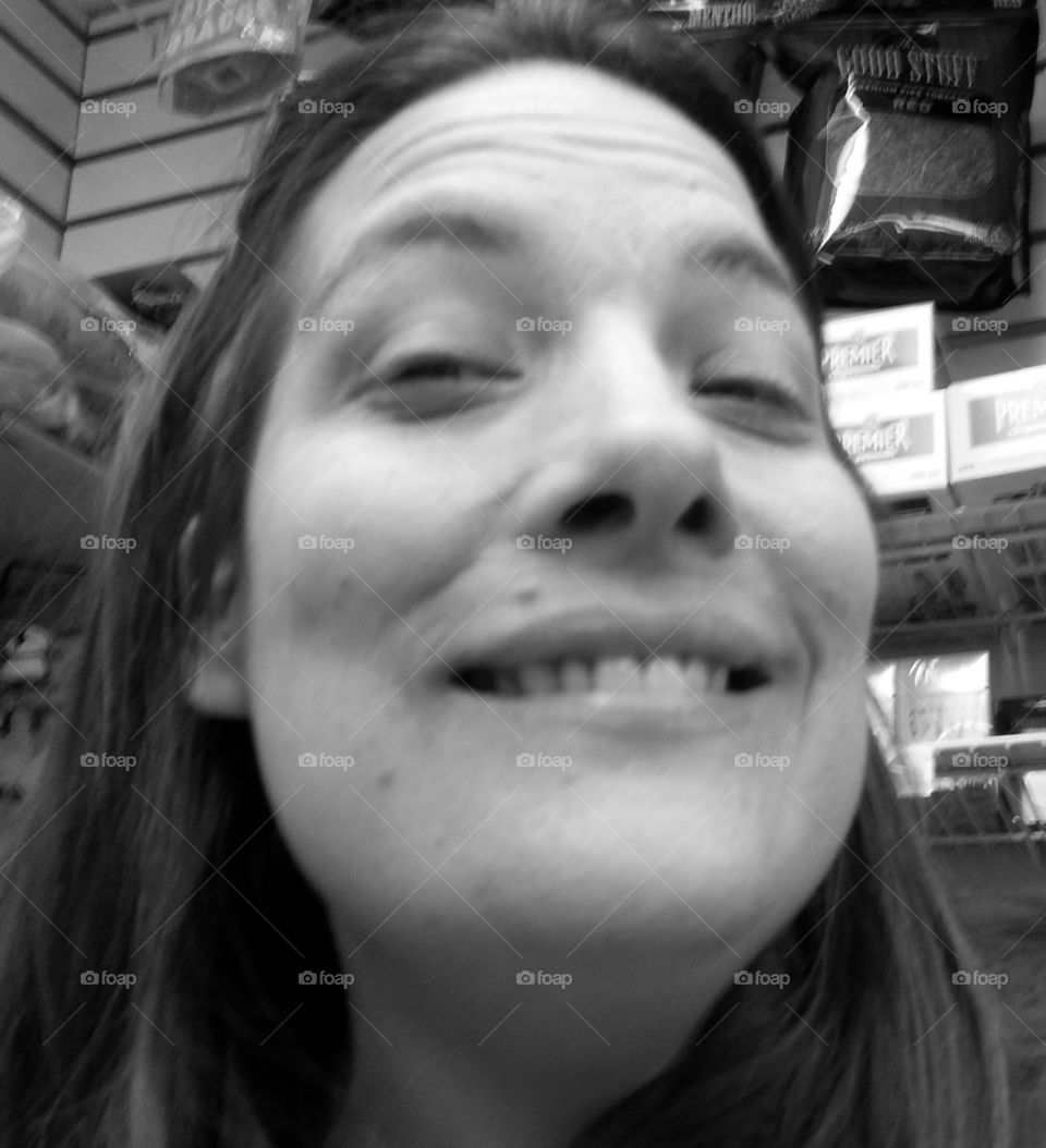 black and white close up