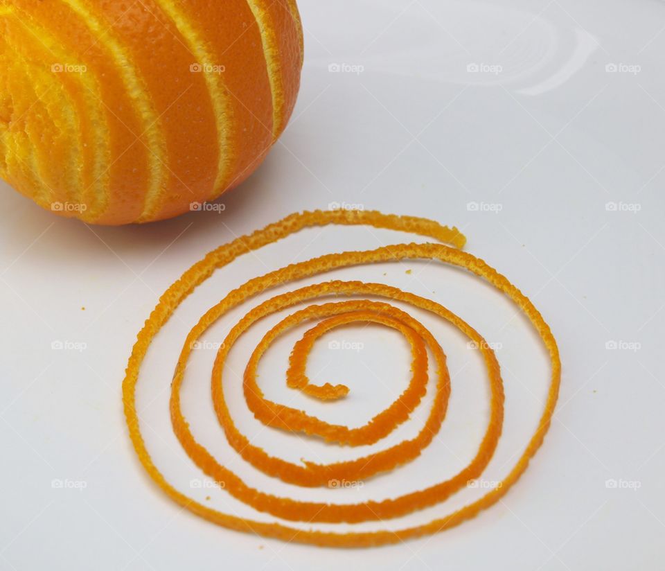 Fruits! - spiral orange peel strip