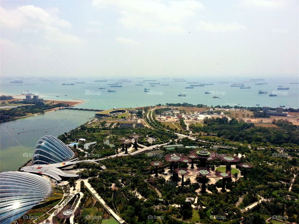 Singapore, view from Marina Bay Sands