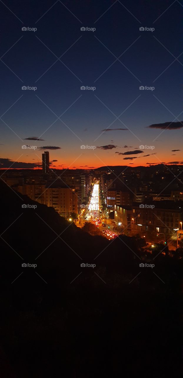 Sunset#panorama#sky#lights#city#view