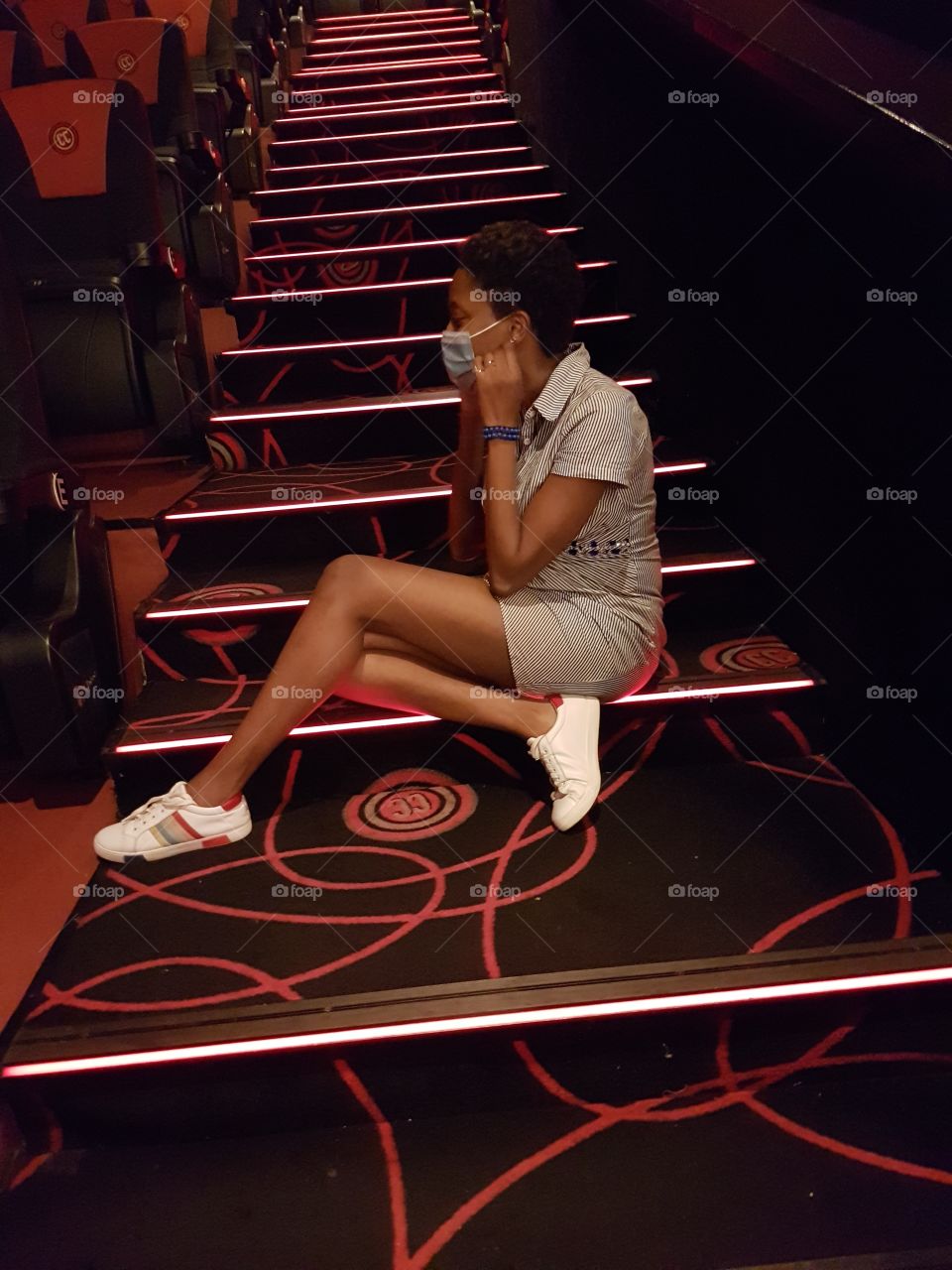 The stairs looked really good to take a picture