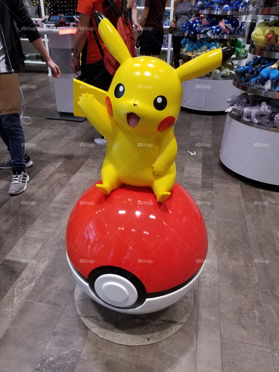 pikachu display at Nintendo ny