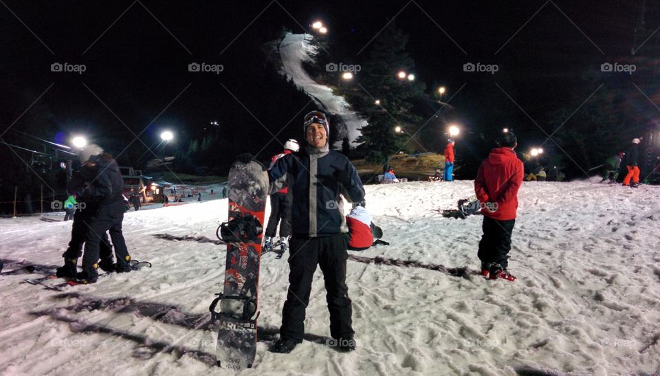 Snowboarding. Snowboarding - Grouse Mountain, Vancouver, Canada