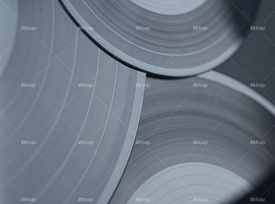 Abstract background with vinyl records 