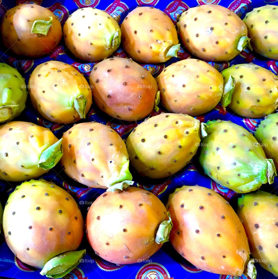 Prickly pear on the market