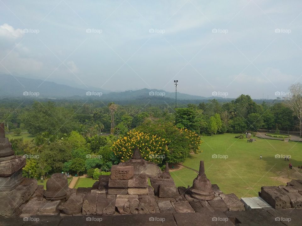 View from Borobudur Temple