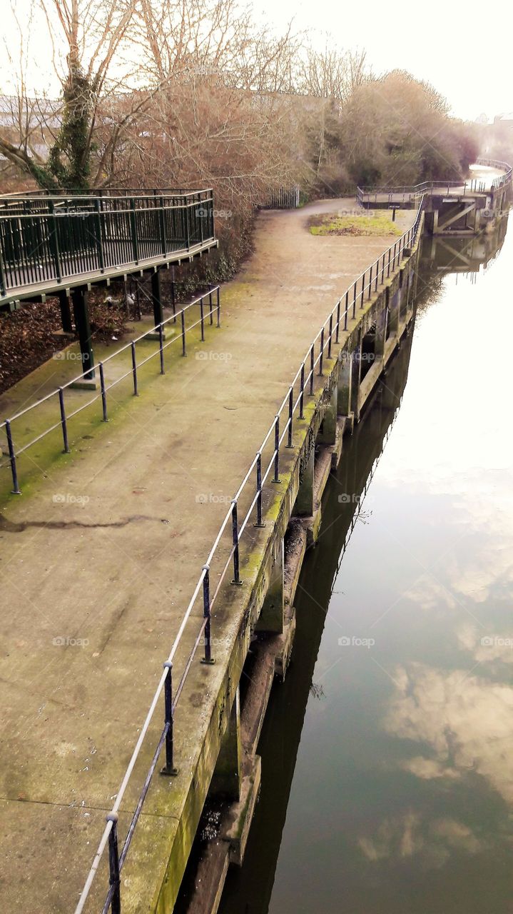 A Reflection from  a bridge