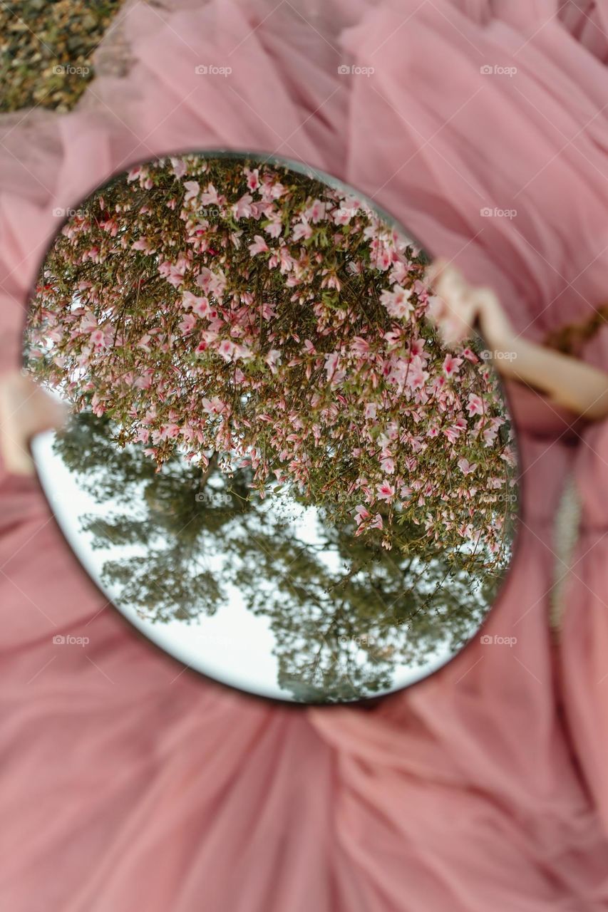 A mirror that reflects something positive