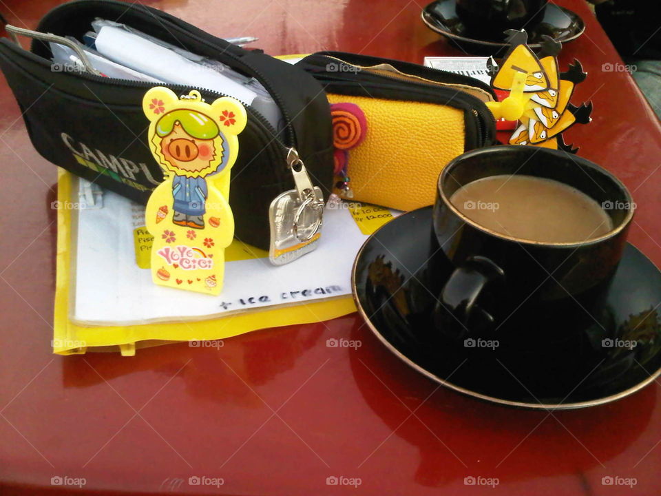 Hot Coffee (with Milk) with Yellowtiful Stuff.