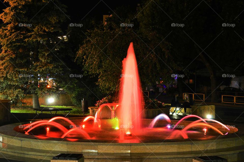 Awesome illuminated fountains