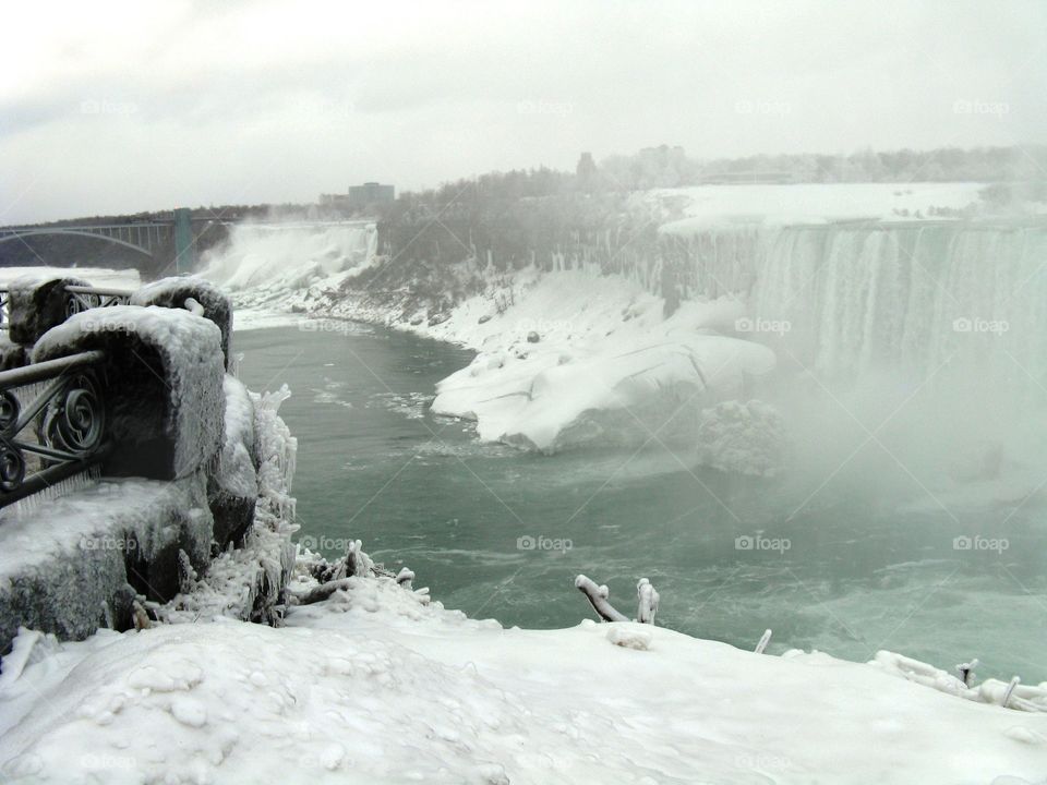 Niagara Falls in the winter