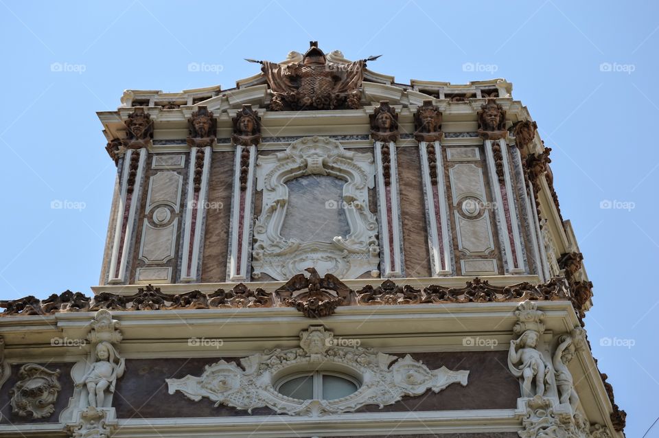 Palacio Marques de Dos Aguas. Detalle Fachada del Palacio del Marques de Dos Aguas (Valencia - Spain)