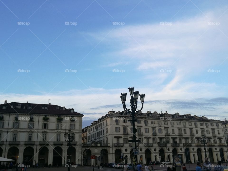 Blue Sky, piazza Vittorio Veneto, Torino, Italia
