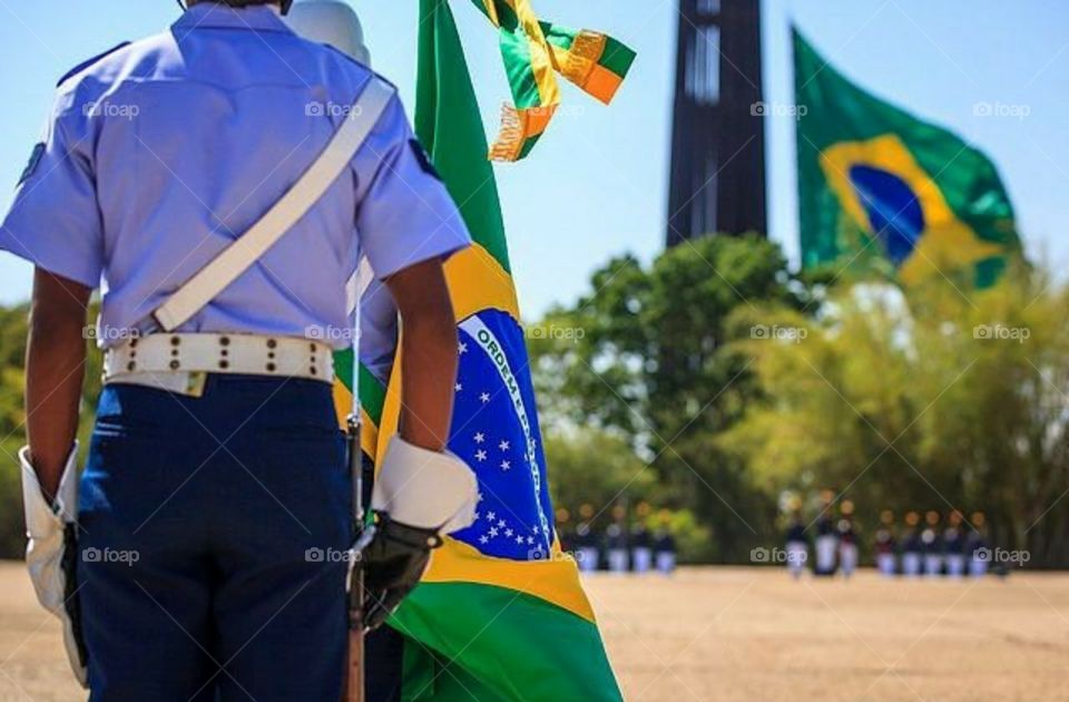 Cerimônia a Bandeira do Brasil, Força Aérea Brasileira