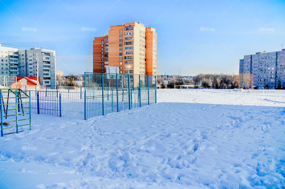 Winter in Russian province