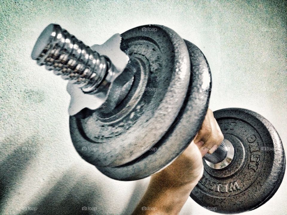 Dumbbell lifting 