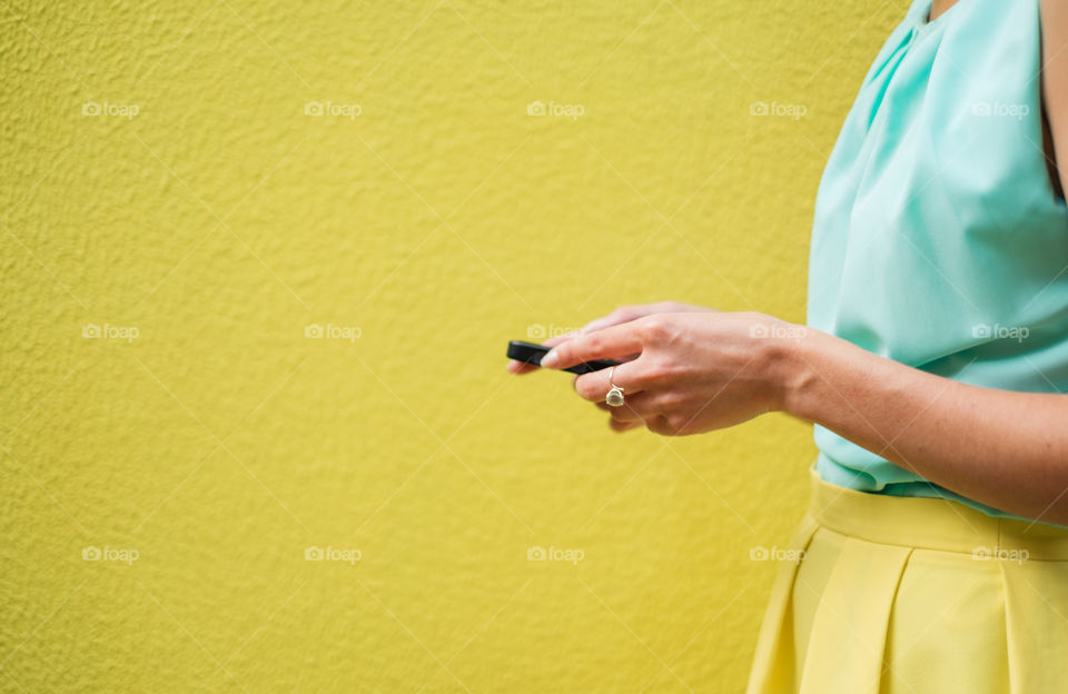 Woman using mobile 