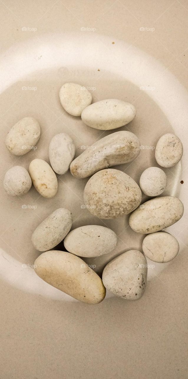 sixty white rock and white background