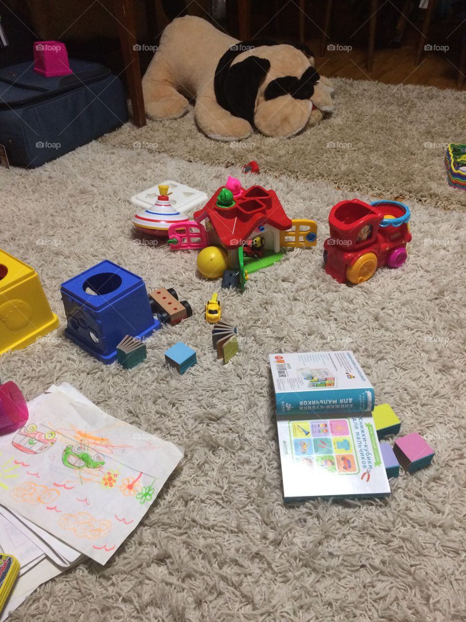 Toys in a room