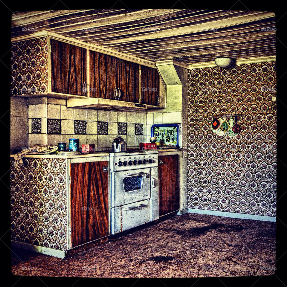 Abandoned country kitchen