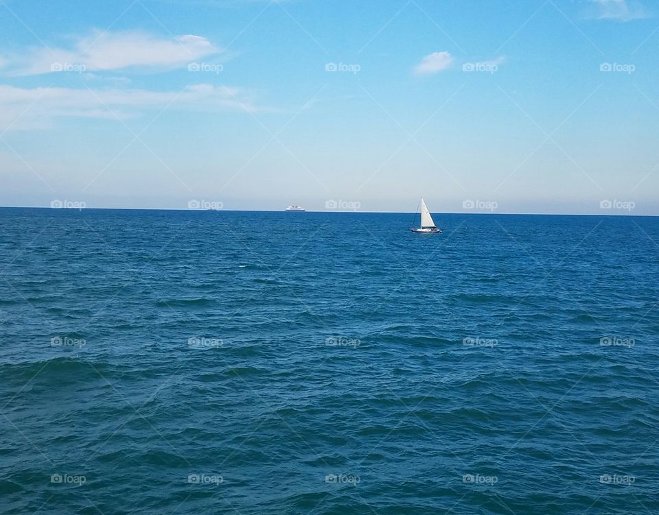 sailboat at Sea
