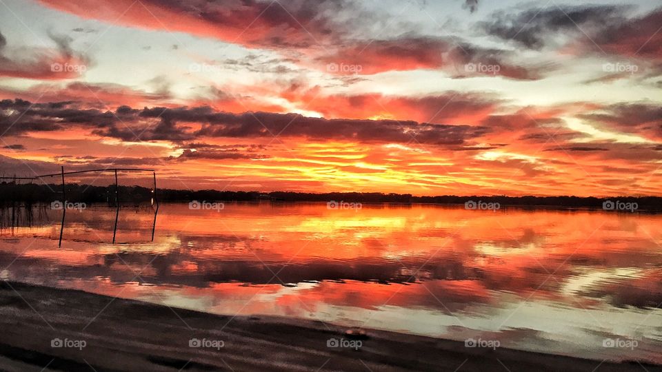 Sunrise of the lake