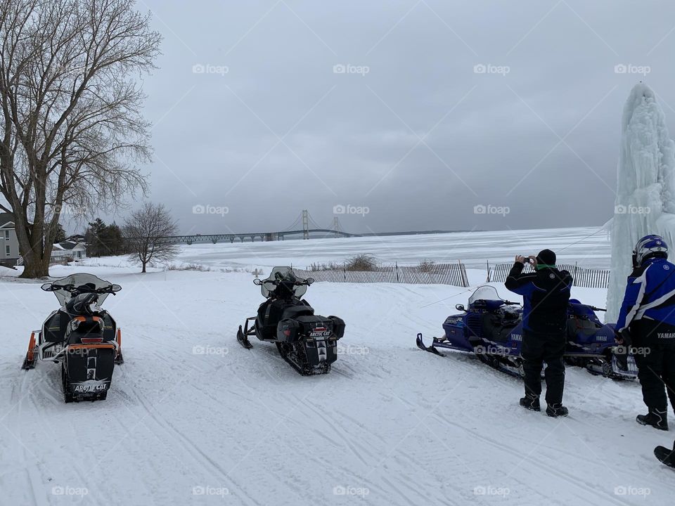 Snowmobiling break
