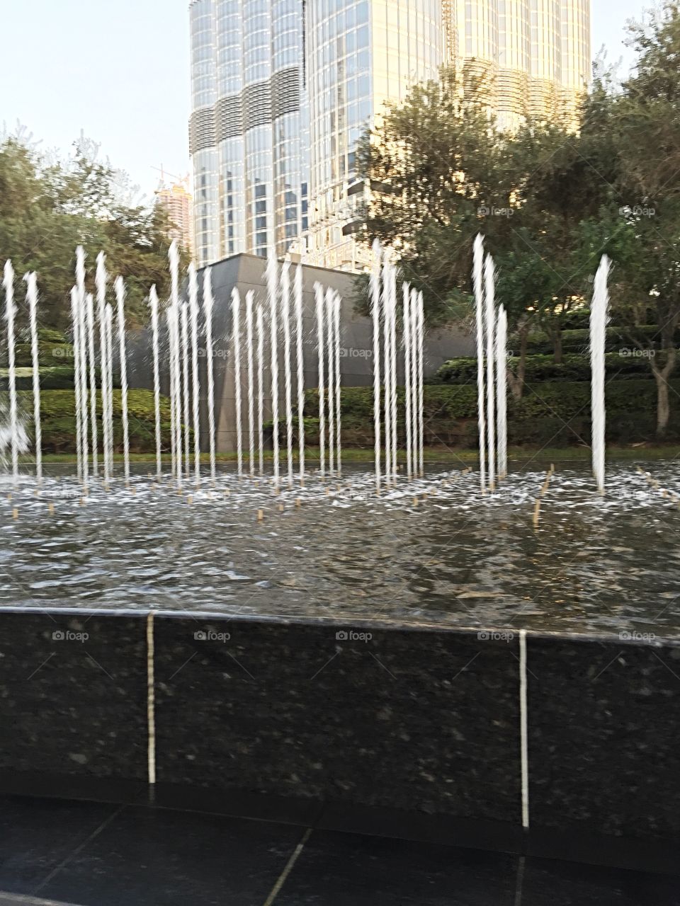 Water fountains in Dubai 