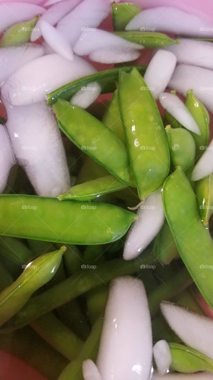 blanch peas