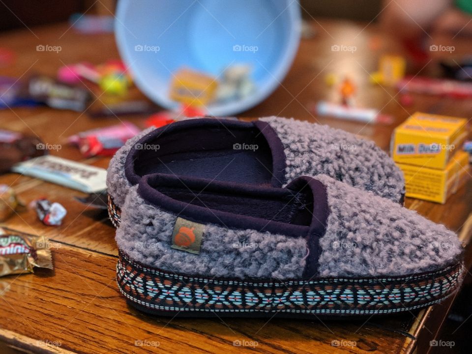 Halloween and Acorn slippers