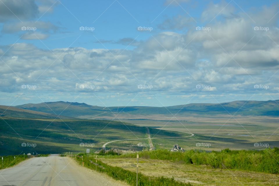 Dalton Highway And Alaskan Pipeline Crossing