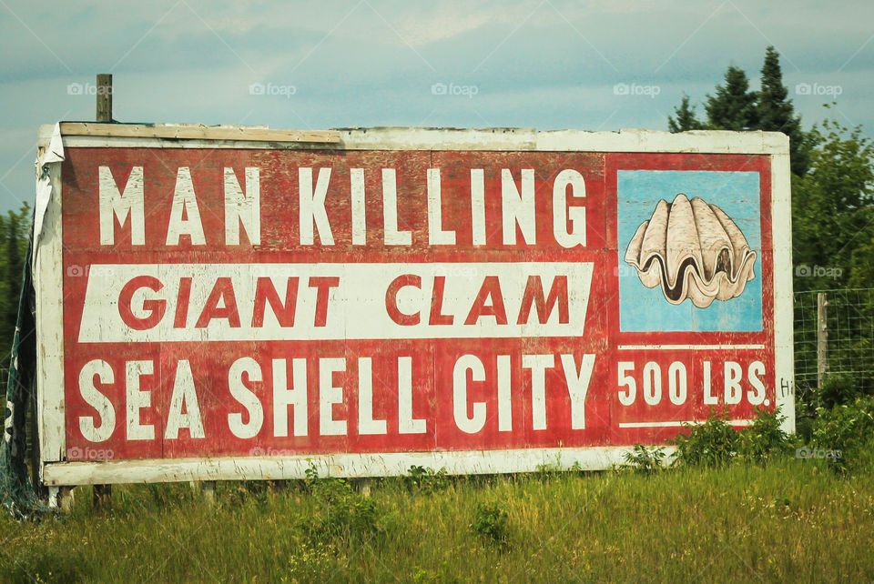 billboard man killing clam