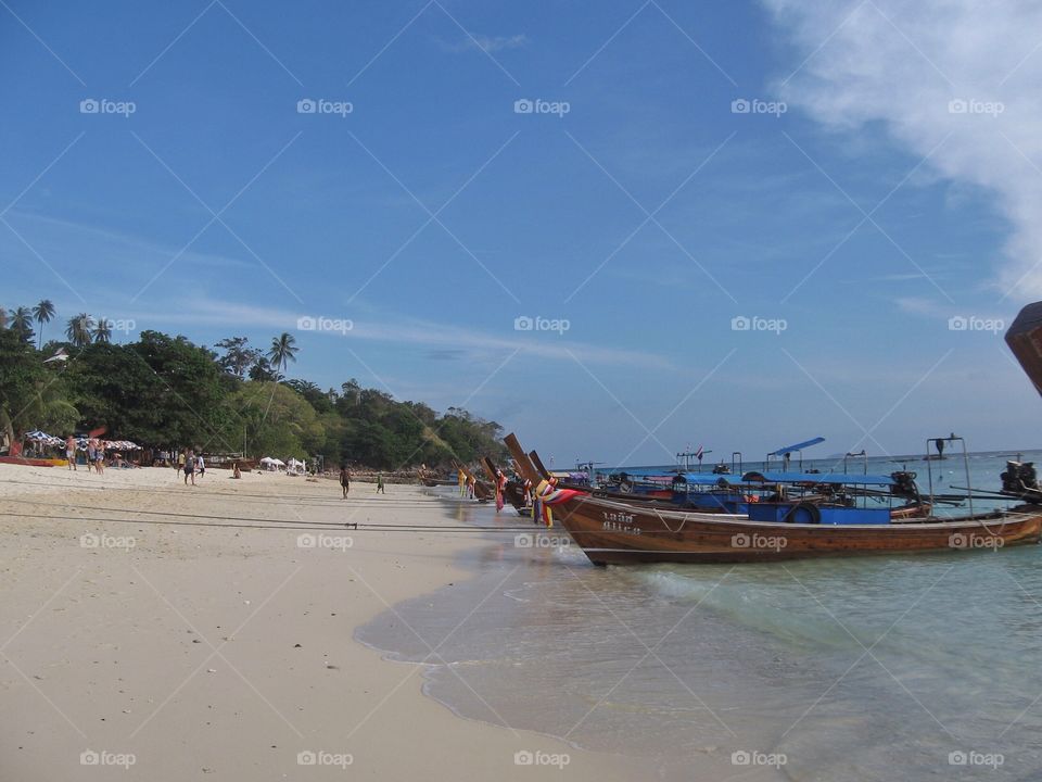 Boats and a beach