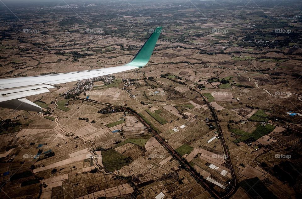 View from the airplane