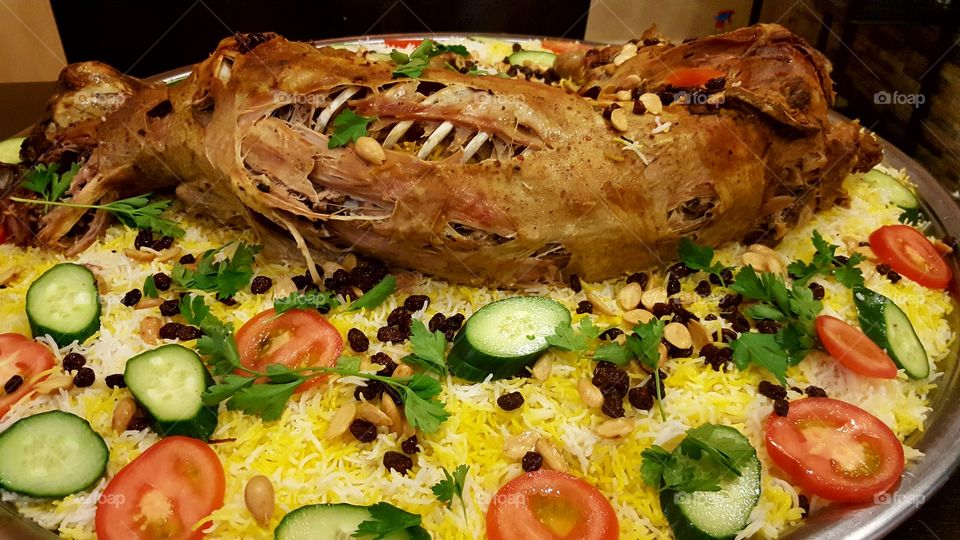 Lamm Reis und Salat 💋