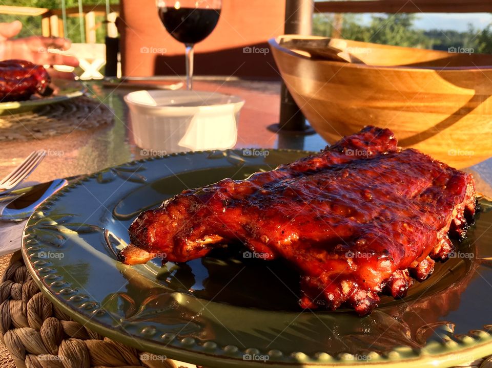 Smoked ribs
