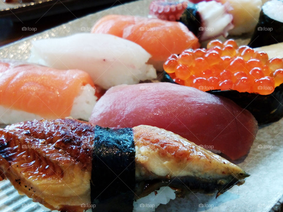 sushi bento. sushi japanese food