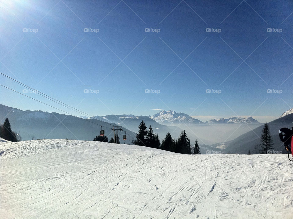 snow france mountains ski by antpru