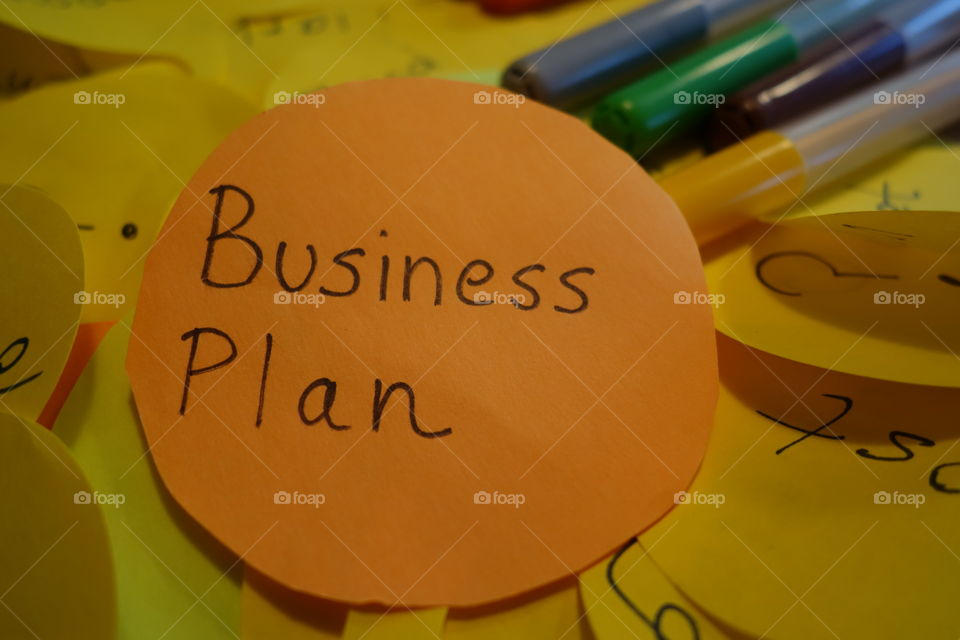 Creating a business plan requires many notes😀